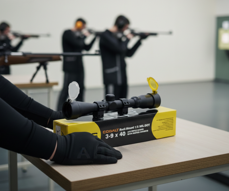 AGS Cobalt Mil Dot Outdoor Viewing Optic – Black